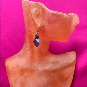 HANDMADE Elegant Purple Drop Earrings